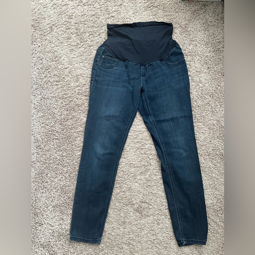 Motherhood Maternity Indigo Blue Maternity Jeggings—size XL